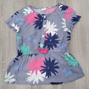 GYMBOREE 6 Floral Print Button-Up Top